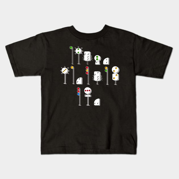 Signals & Art pt. 3 Kids T-Shirt by Orchid's Art